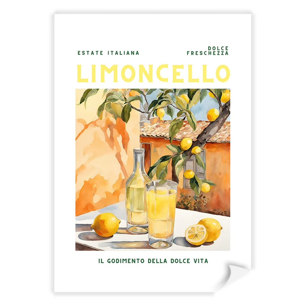 Limoncello Cocktail Wall Art Print - Image 13
