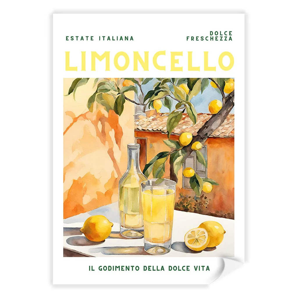 Limoncello View Modern Wall Art Print by Petra Lizde - Image 14