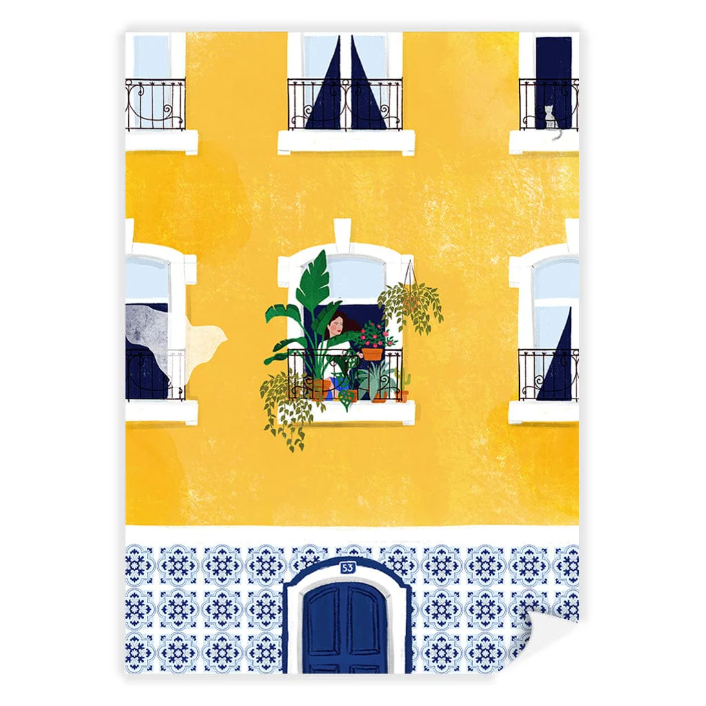 Lisbon Yellow Modern Wall Art Print - Image 14