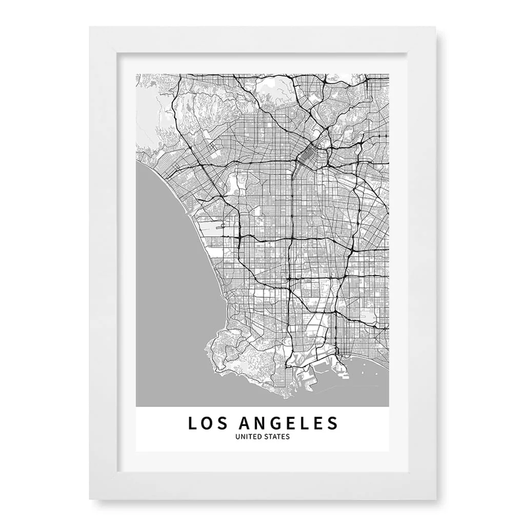 Los Angeles City Map Print - Los Angeles Map Wall Art - Image 10