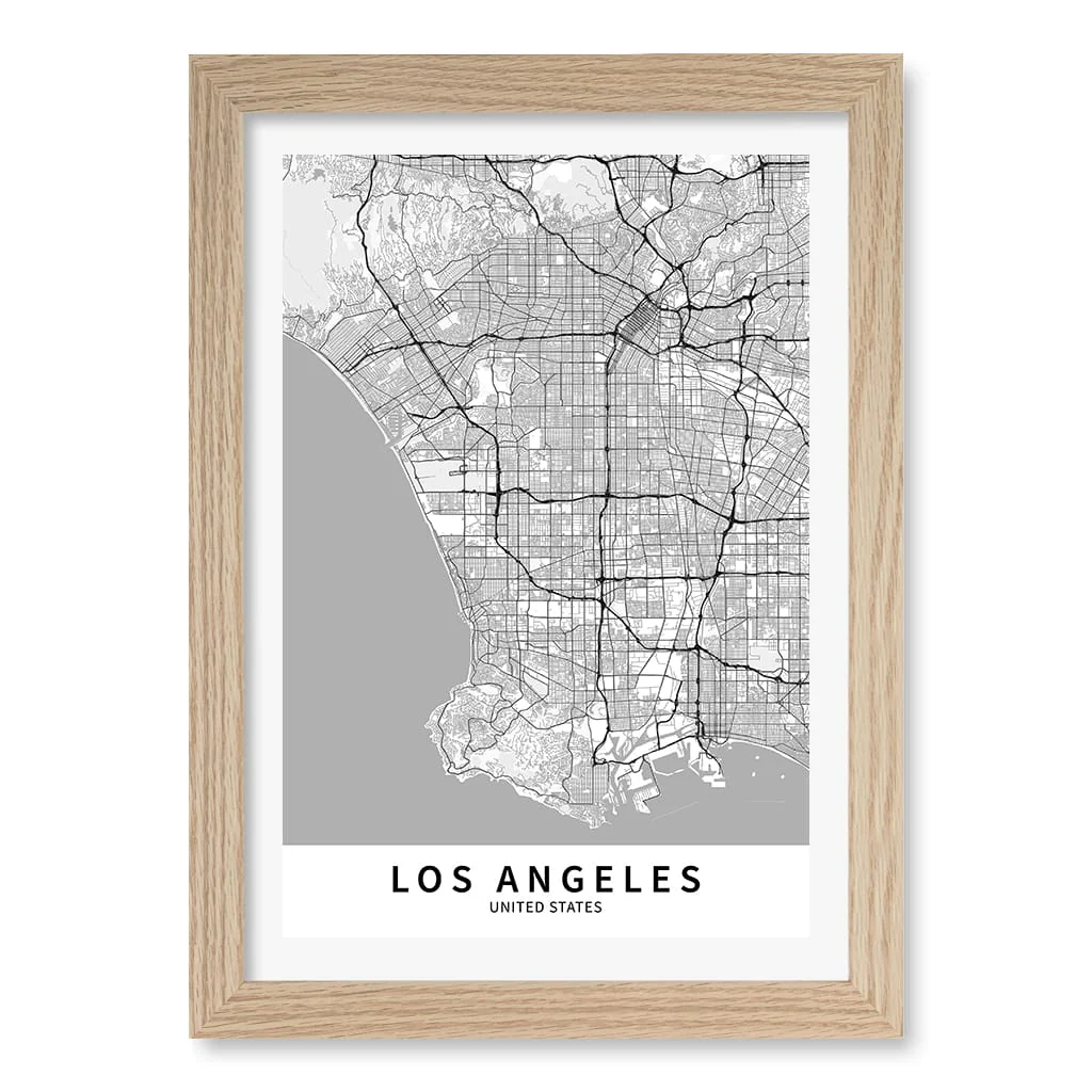 Los Angeles City Map Print - Los Angeles Map Wall Art - Image 12