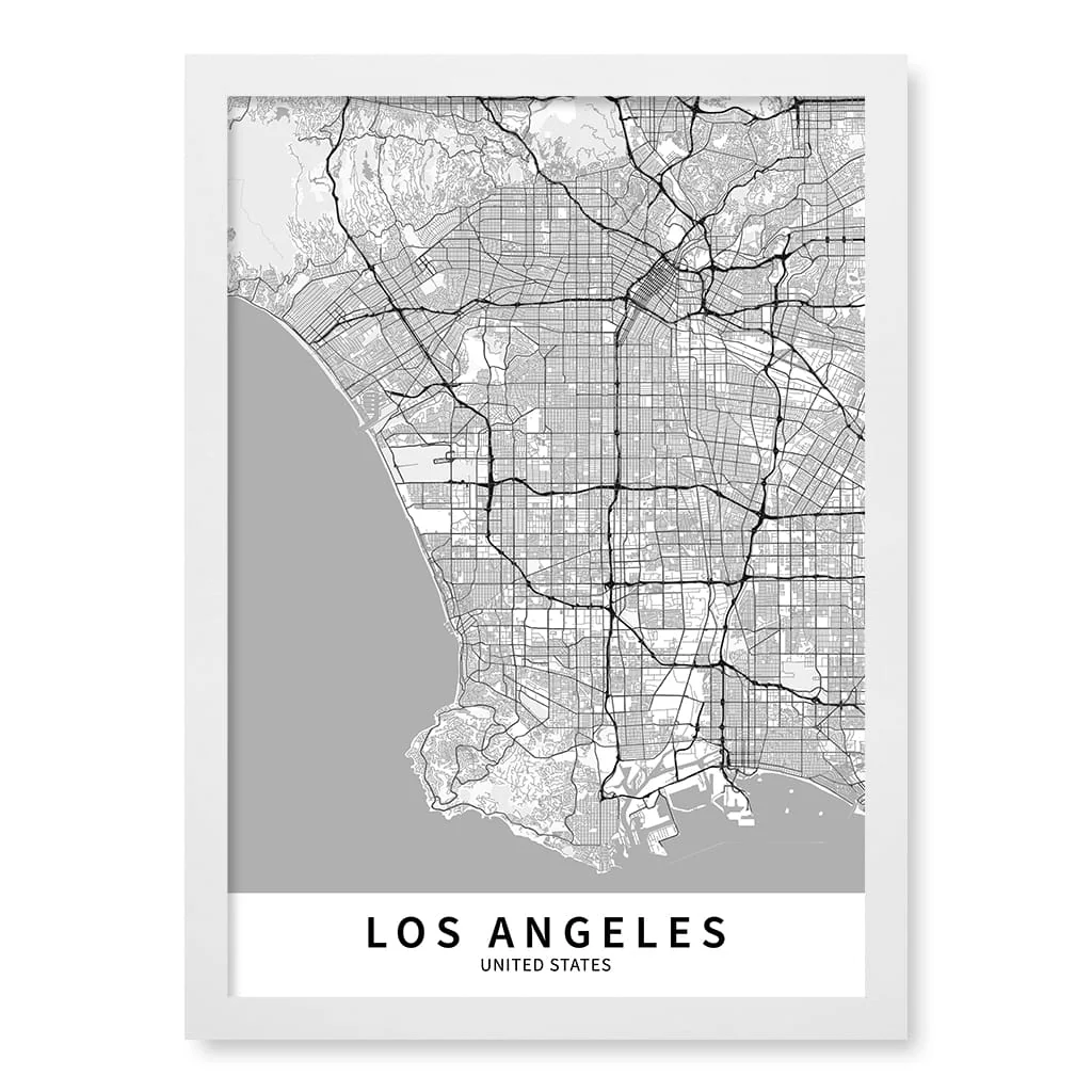 Los Angeles City Map Print - Los Angeles Map Wall Art - Image 17