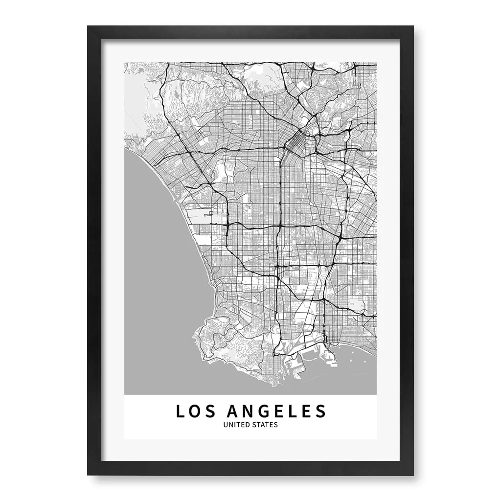 Los Angeles City Map Print - Los Angeles Map Wall Art - Image 25