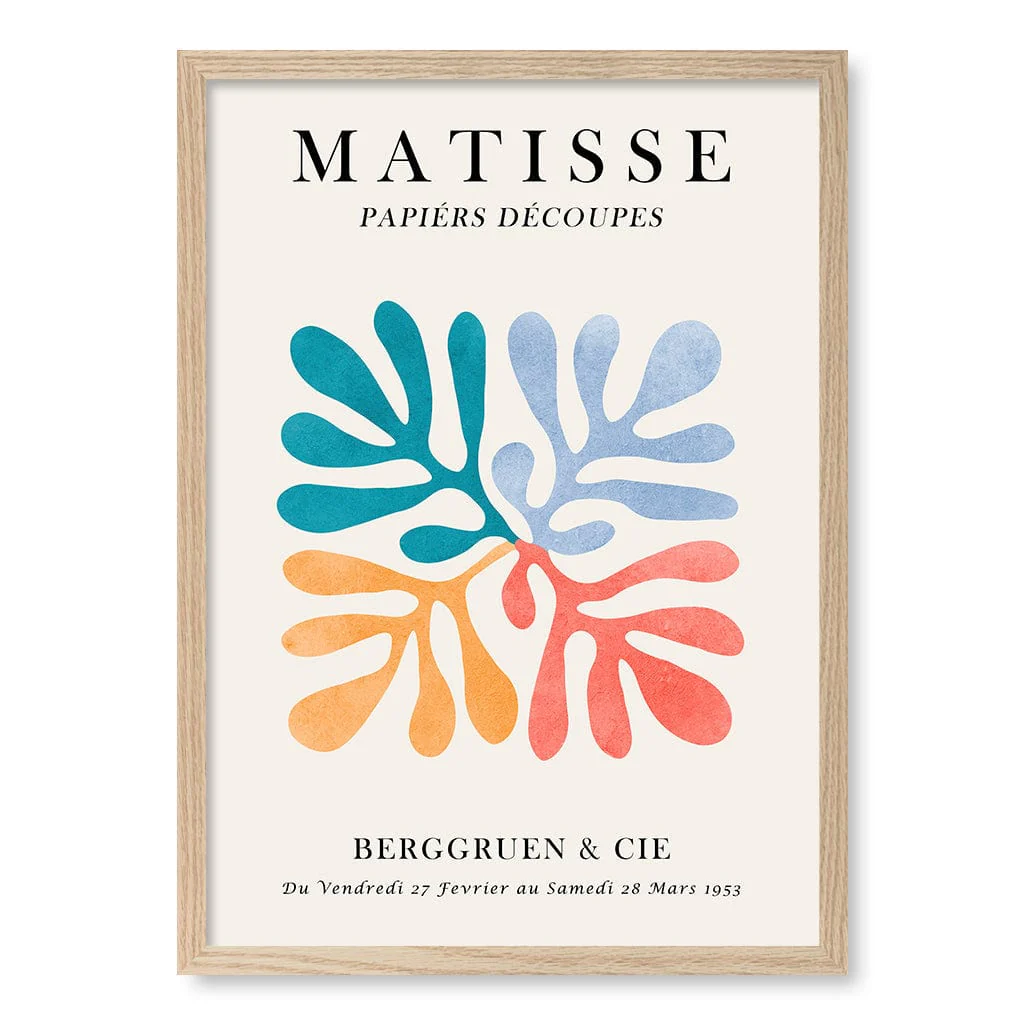 Matisse Floral 4 Modern Wall Art Print