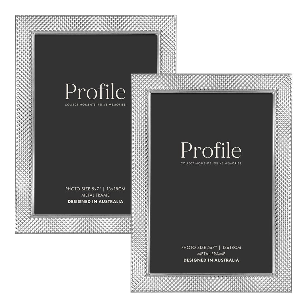 Matrix Silver Metal Frame Value Pack 5x7 (2 pack bundle)