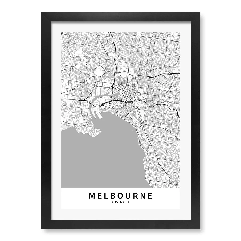 Melbourne City Map Print - Melbourne Map Wall Art - Image 20