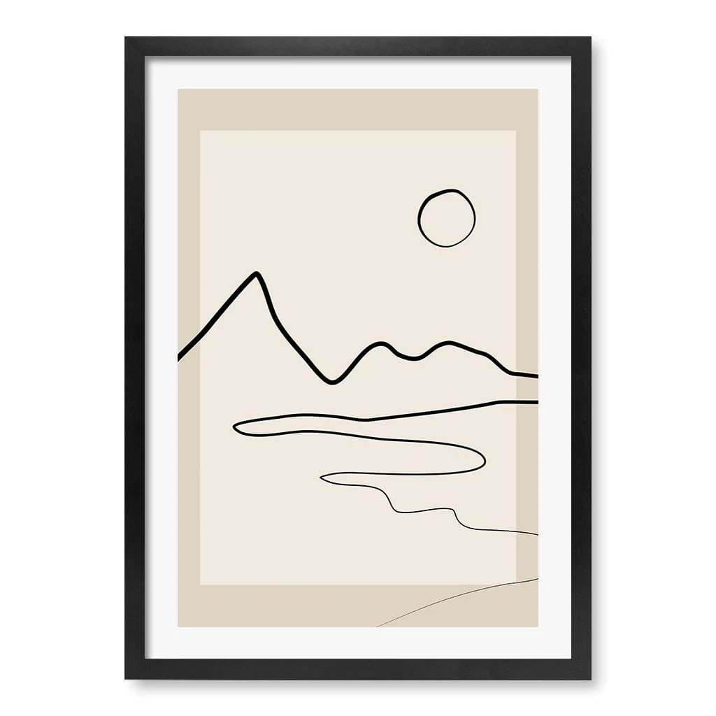 Minimalist Horizon Line Art Print by Elena Ristova - Image 8