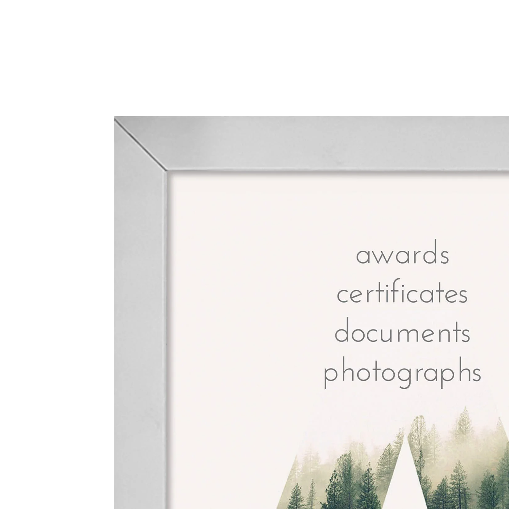 Modern Narrow Silver A4 Picture Frame - Image 3