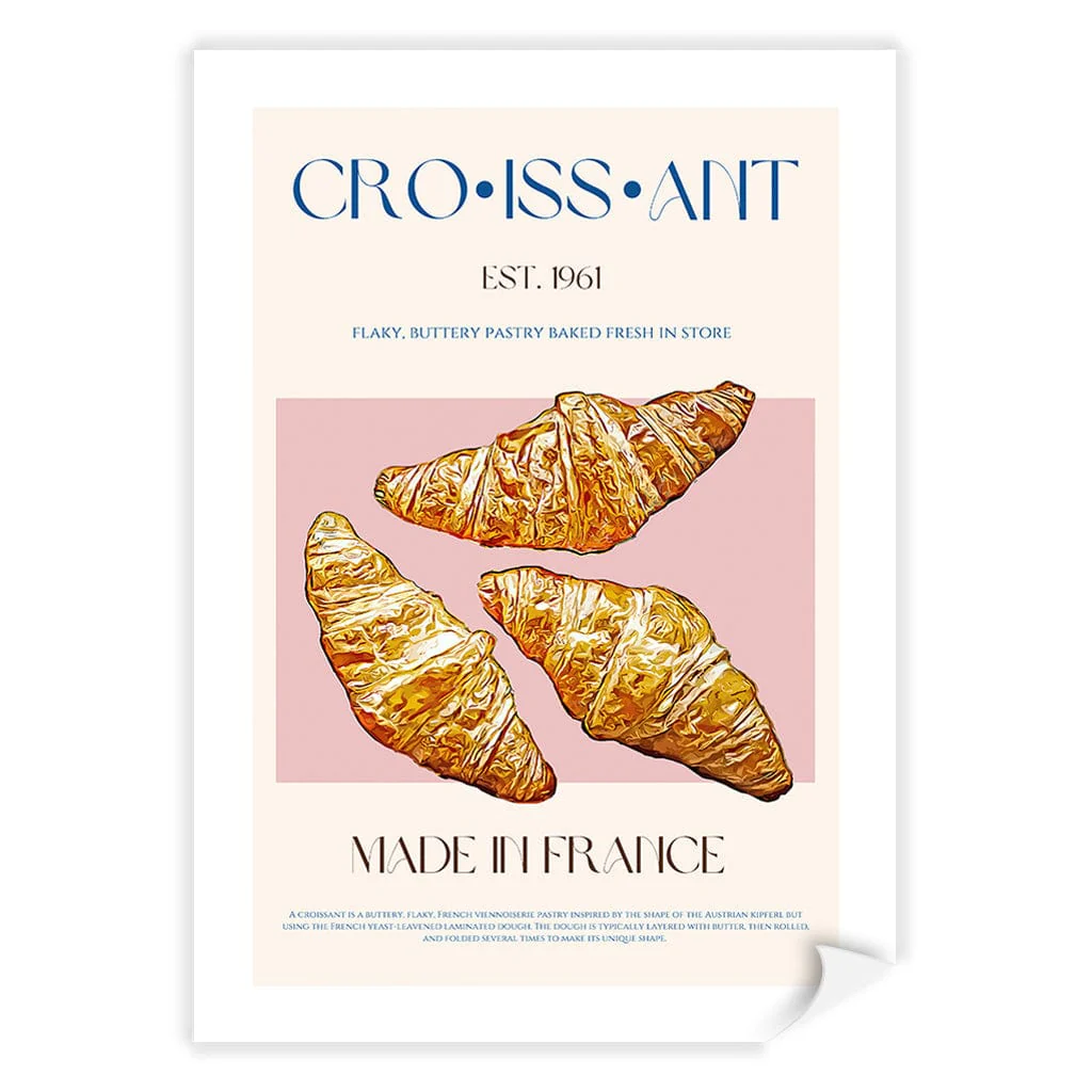 Flaky French Delight Modern Wall Art Print - Image 13