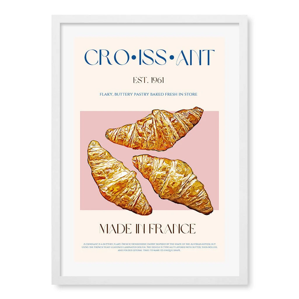 Flaky French Delight Modern Wall Art Print - Image 16