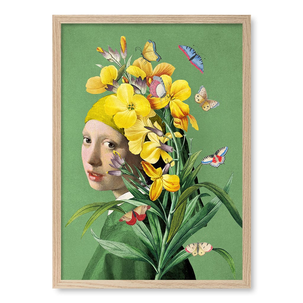 Girl With A Pearl Earring-Springtime Modern Wall Art Print - Image 17
