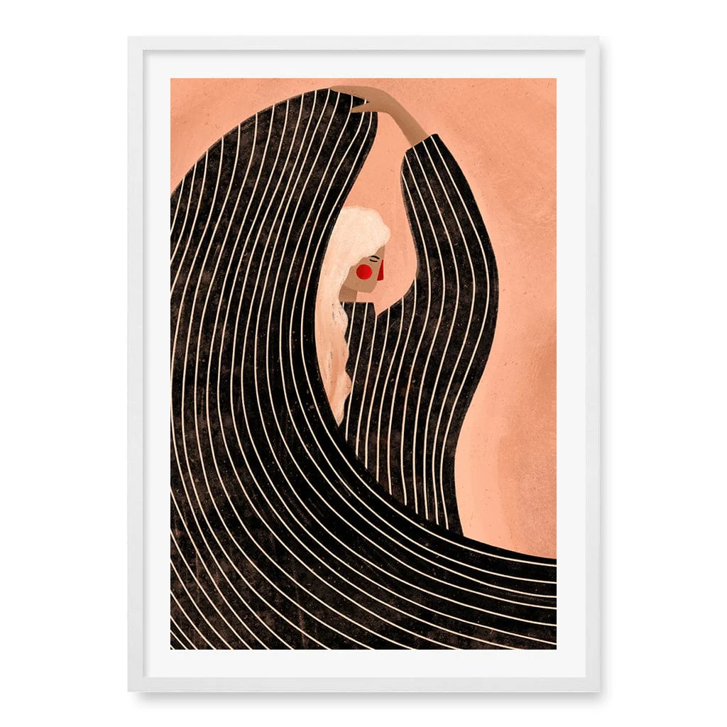 Woman in Black Dress Modern Wall Art Print by Bea Muller - Image 11