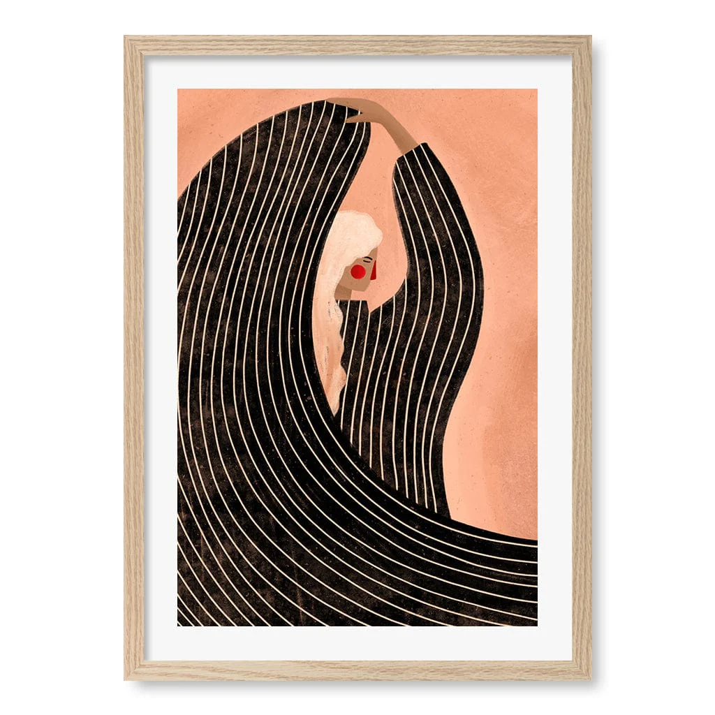 Woman in Black Dress Modern Wall Art Print by Bea Muller - Image 21