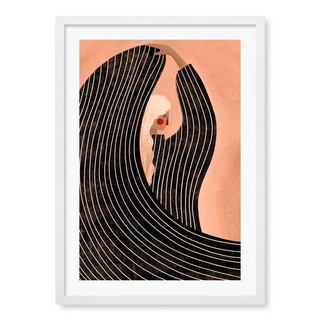 Woman in Black Dress Modern Wall Art Print by Bea Muller - Image 22