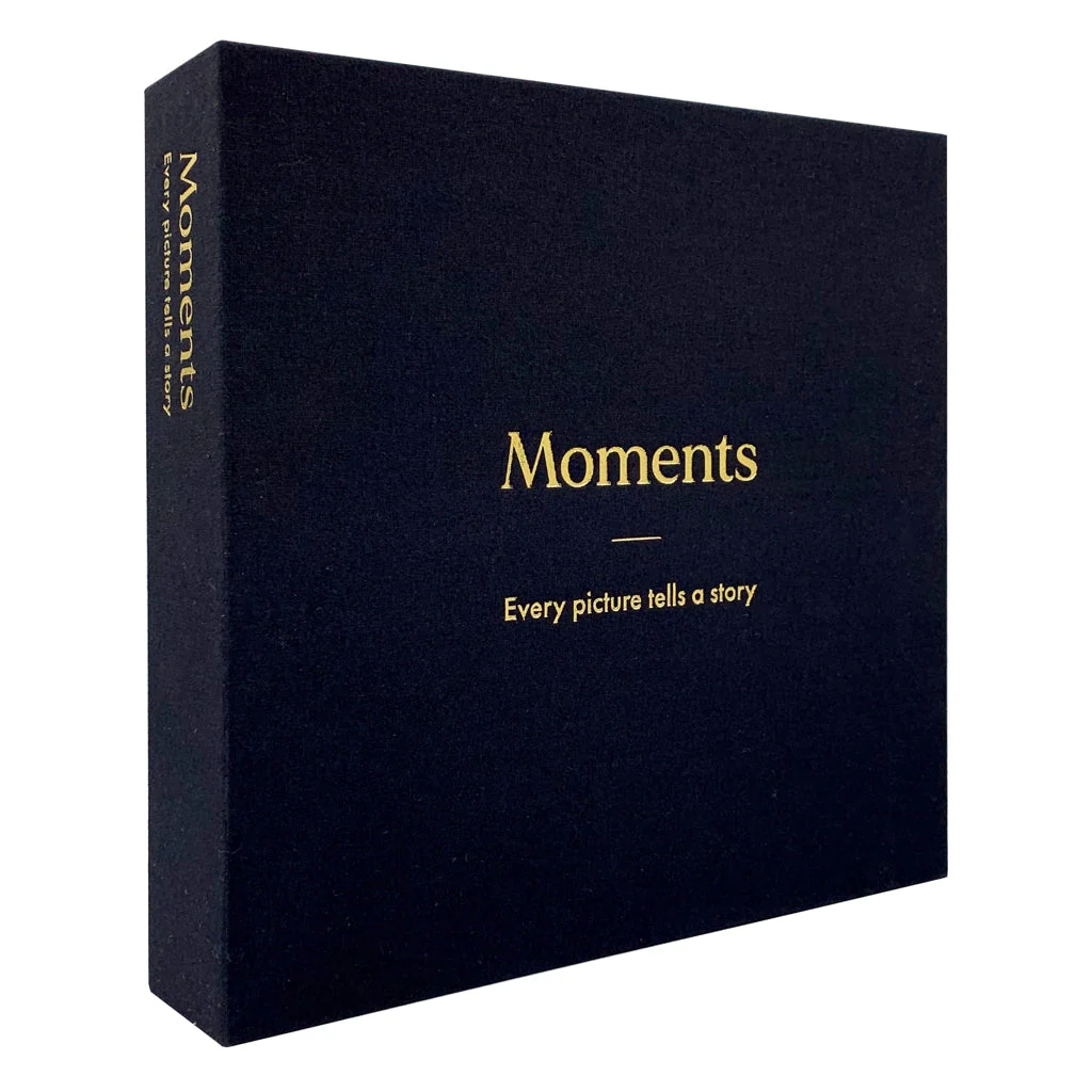 Moments Black Slip-In Display Box Photo Album - Image 5