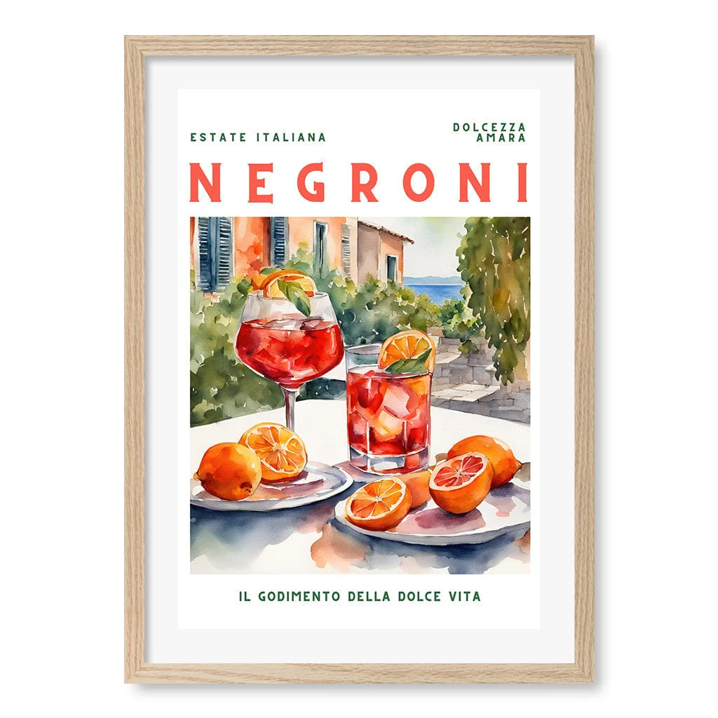 Negroni Cocktail Wall Art Print - Image 17