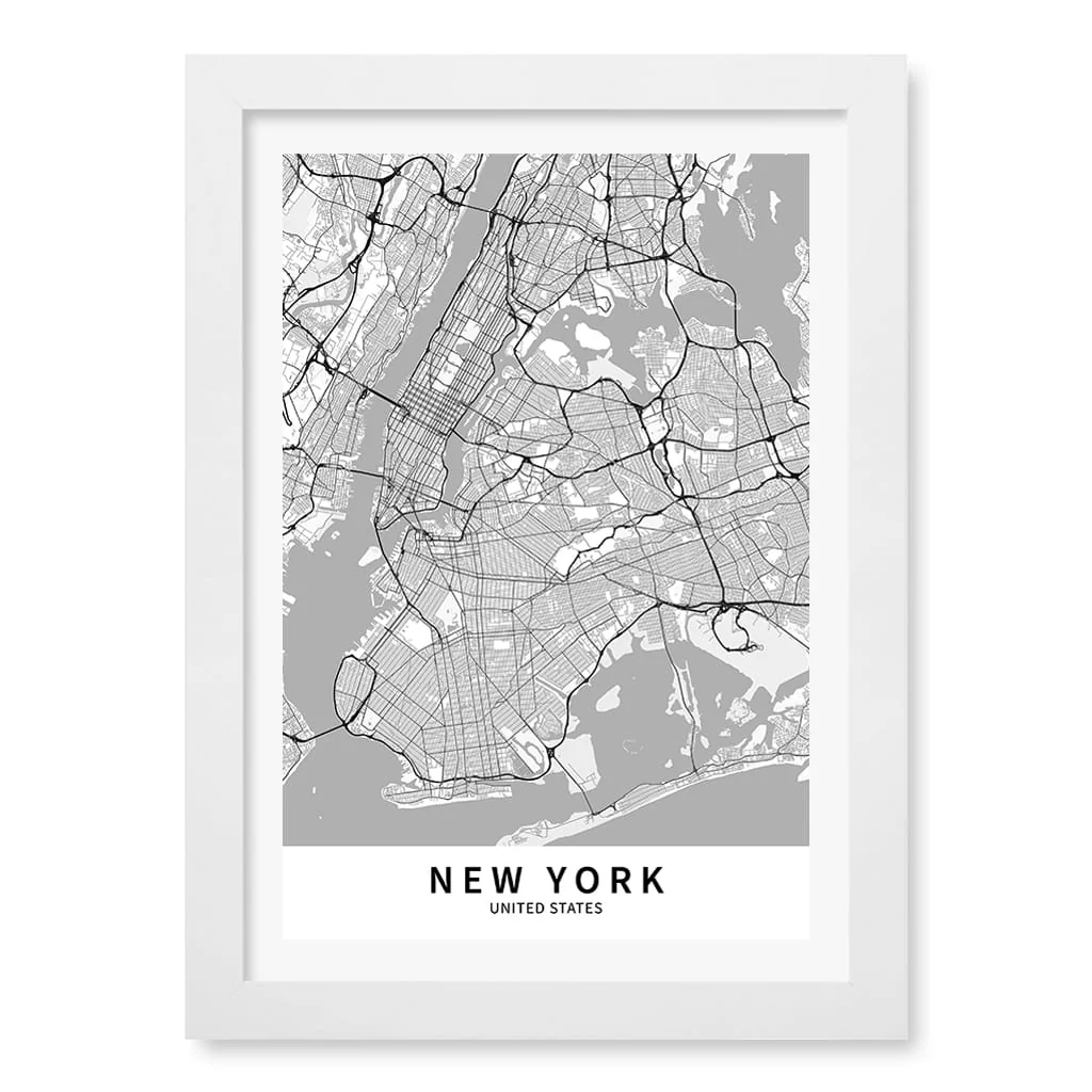 New York City Map Print - New York Map Wall Art - Image 10