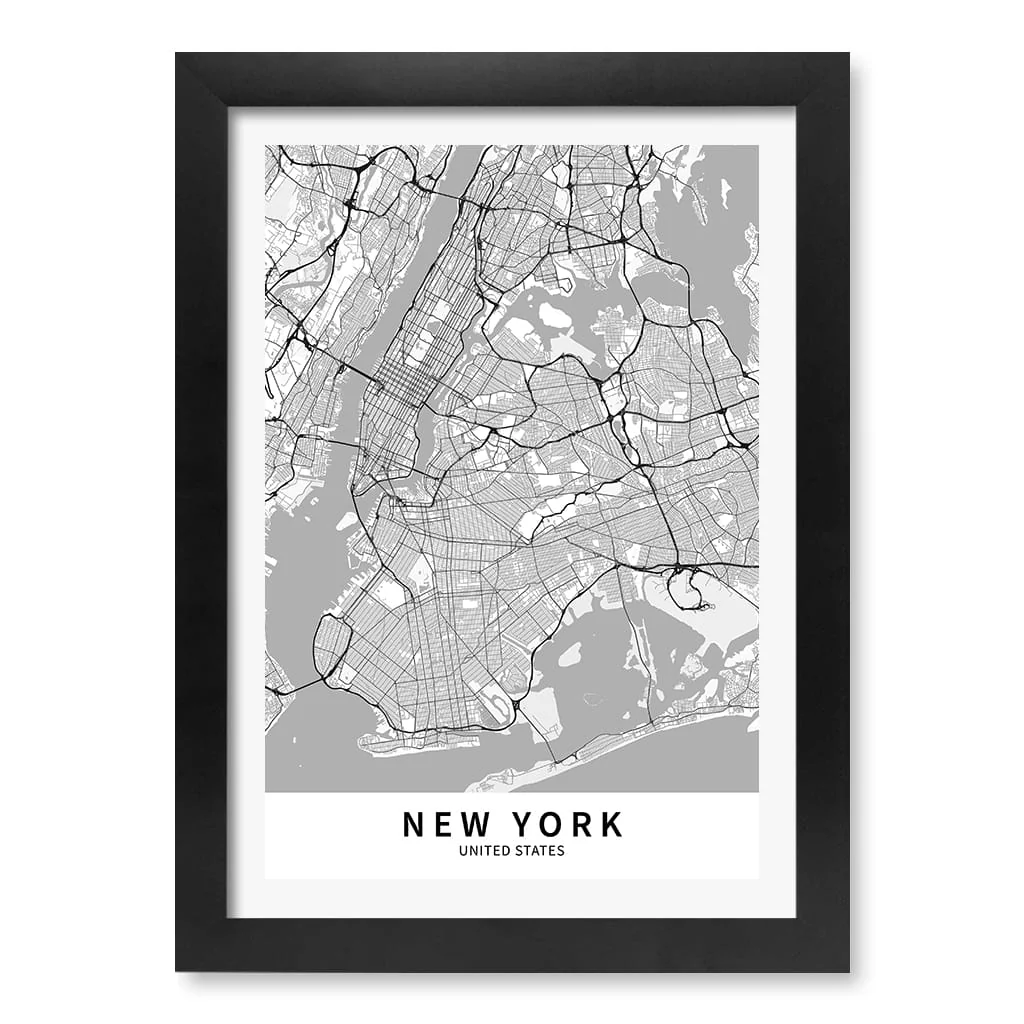 New York City Map Print - New York Map Wall Art - Image 14