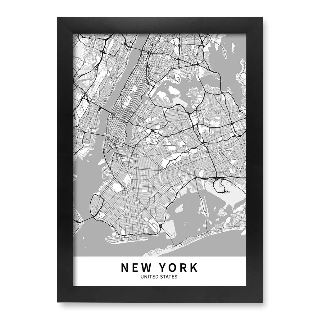 New York City Map Print - New York Map Wall Art - Image 15