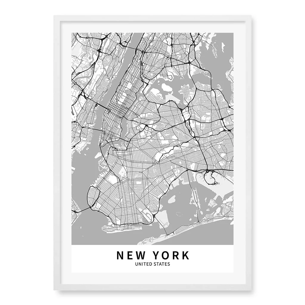 New York City Map Print - New York Map Wall Art - Image 25