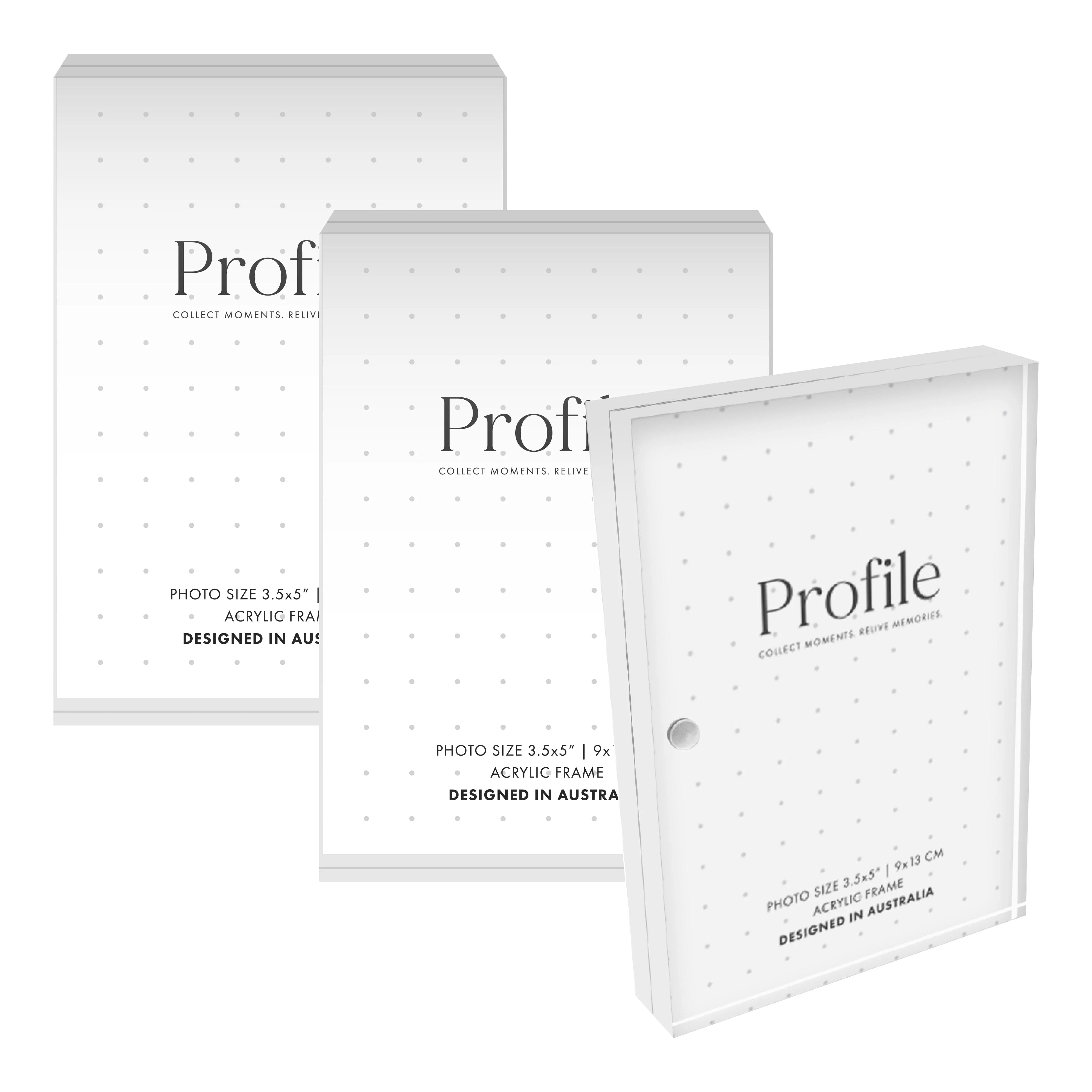 Newtown Acrylic Photo Block Set 3.5x5in - Pack of 3