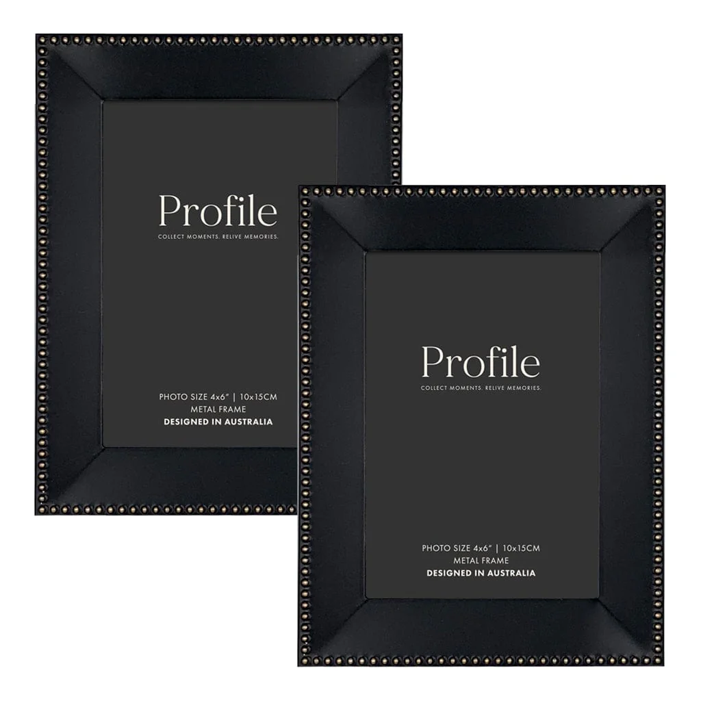 Noble Black Metal Frame Value Pack 4x6 (2 pack bundle)