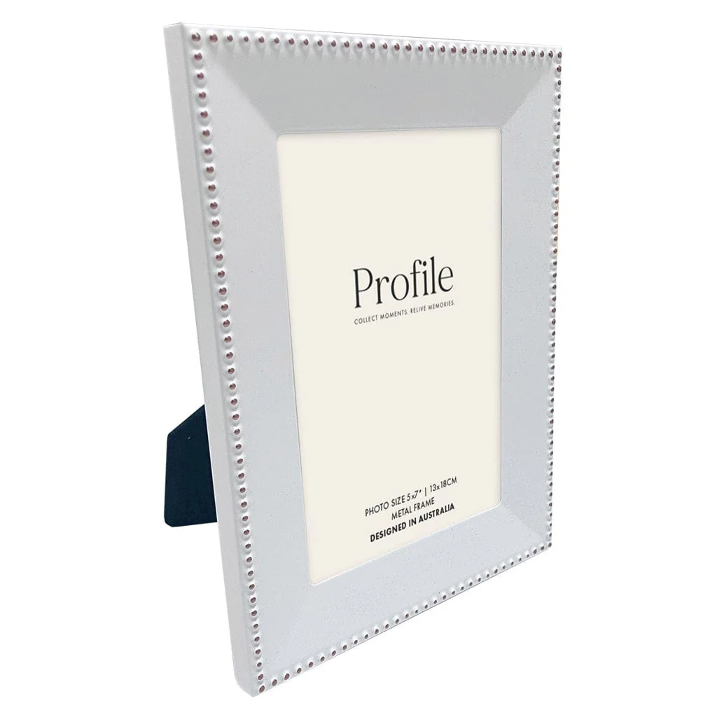 Noble White Rose Gold Metal Photo Frame - Image 7