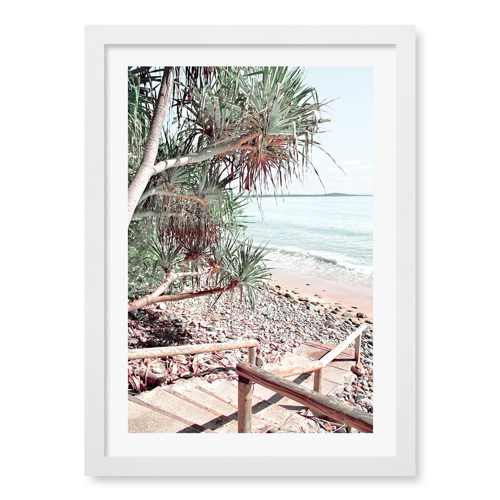 Noosaville Beach Stairs Wall Art Print - Image 14