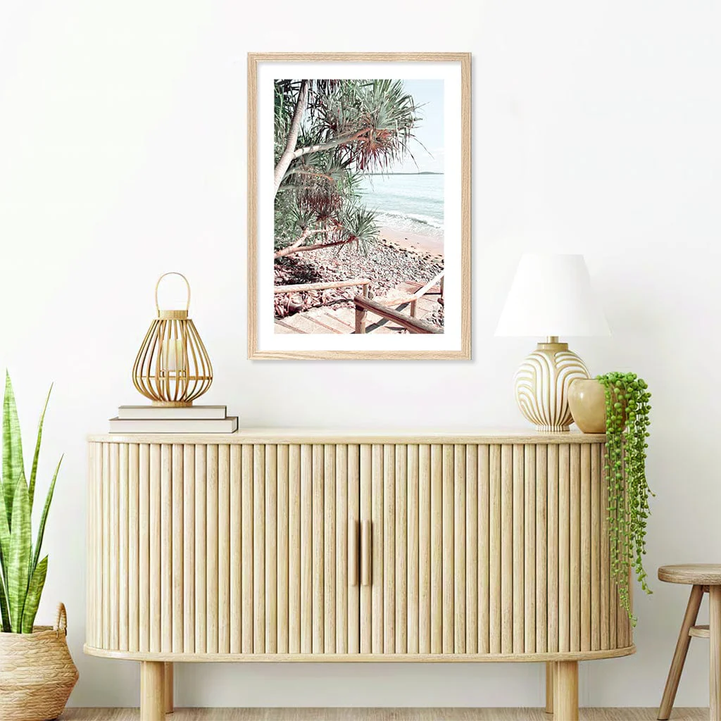Noosaville Beach Stairs Wall Art Print - Image 2