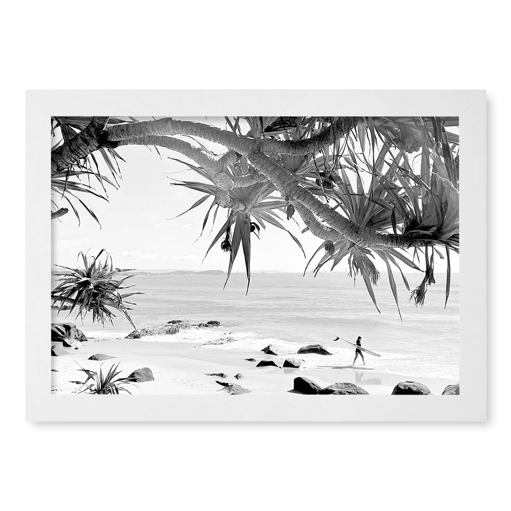 Ocean View B&W Wall Art Print - Image 18