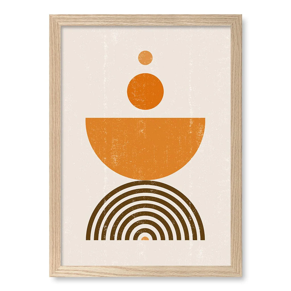 Orange Boho Sun Bowl Wall Art Print - Image 24