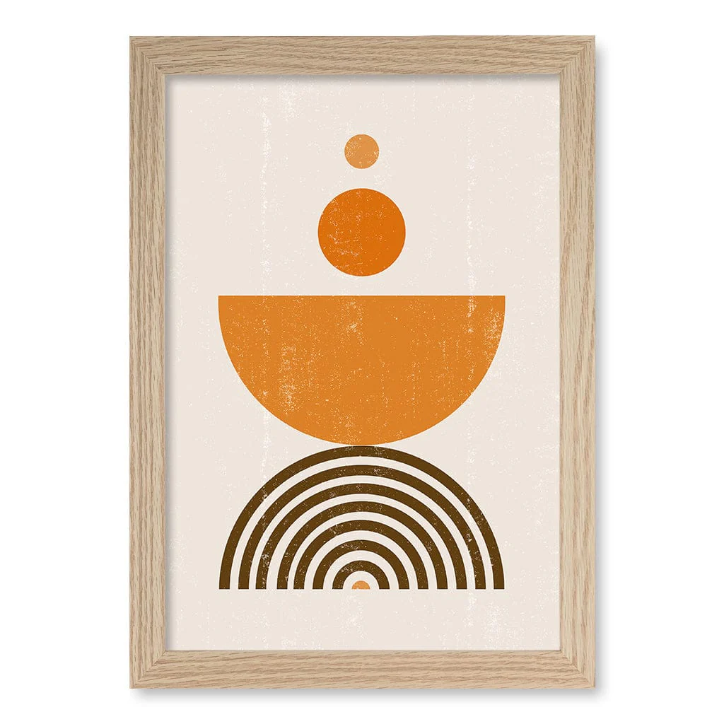 Orange Boho Sun Bowl Wall Art Print - Image 25