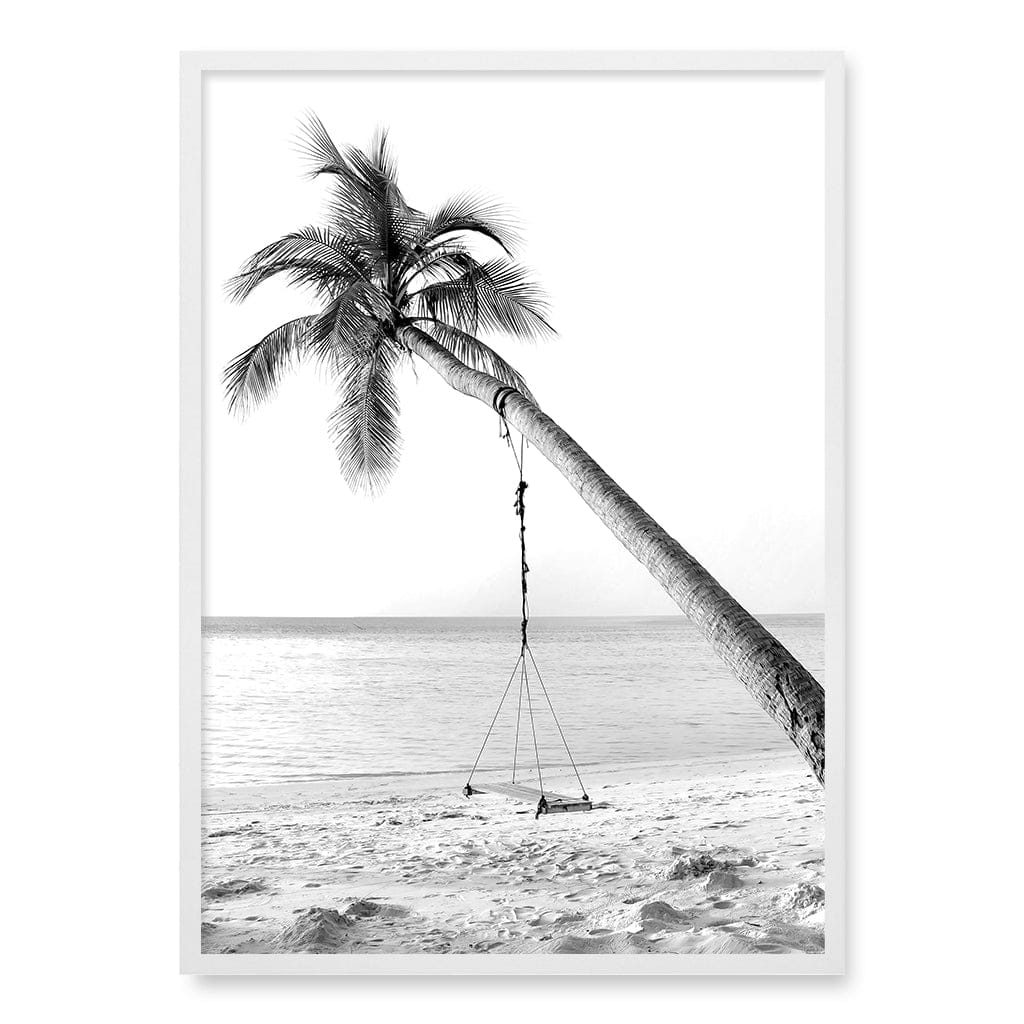 Palm Dream Swing B&W Wall Art Print - Image 15