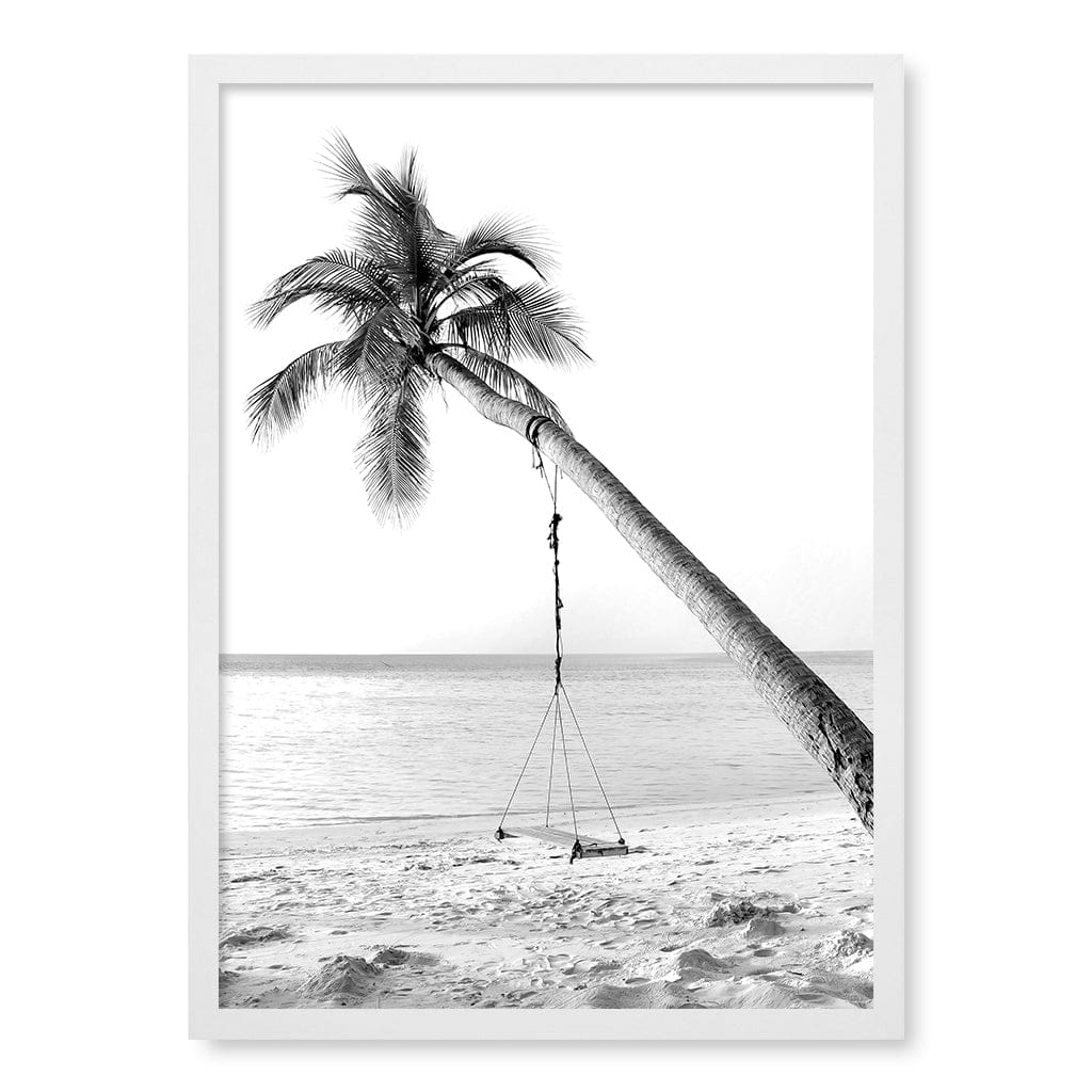 Palm Dream Swing B&W Wall Art Print - Image 16