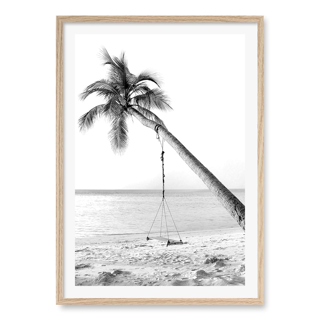 Palm Dream Swing B&W Wall Art Print - Image 19