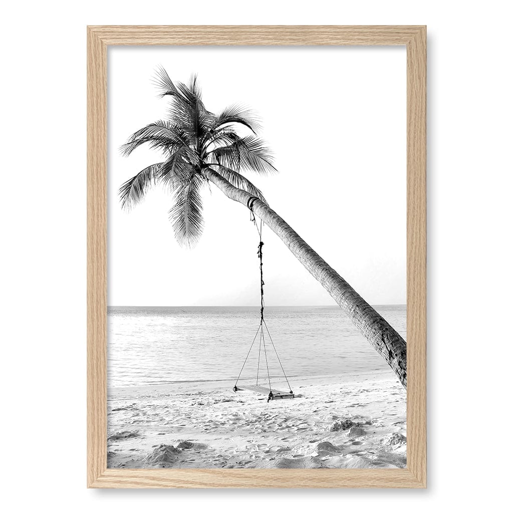 Palm Dream Swing B&W Wall Art Print - Image 24