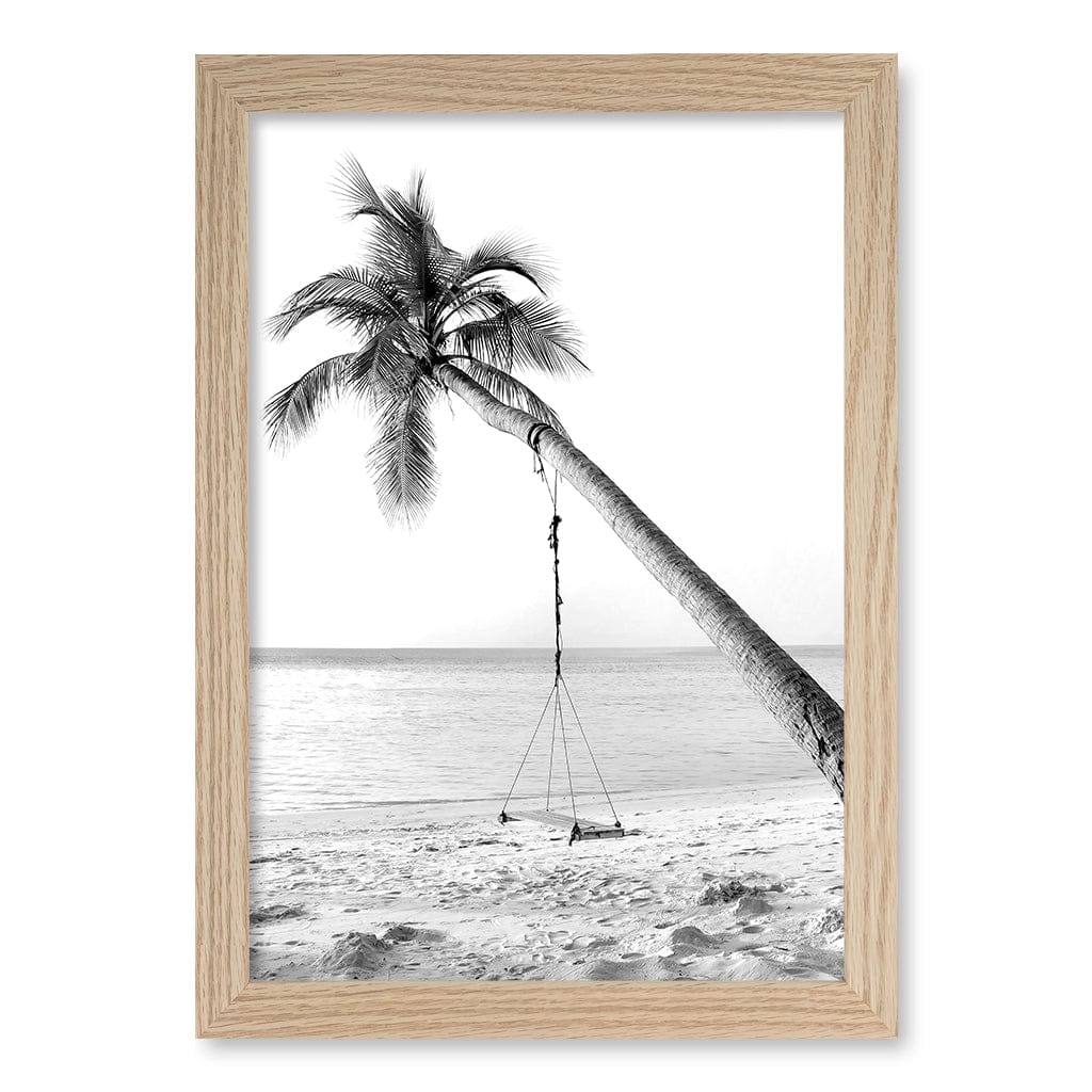 Palm Dream Swing B&W Wall Art Print - Image 25