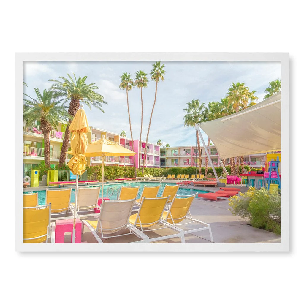 Palm Springs Saguaro Poolside Wall Art Print - Image 11