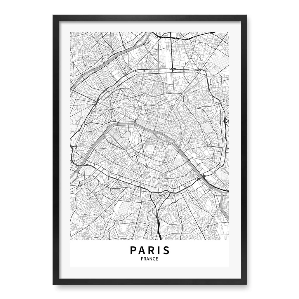 Paris City Map Print - Paris Map Wall Art - Image 31