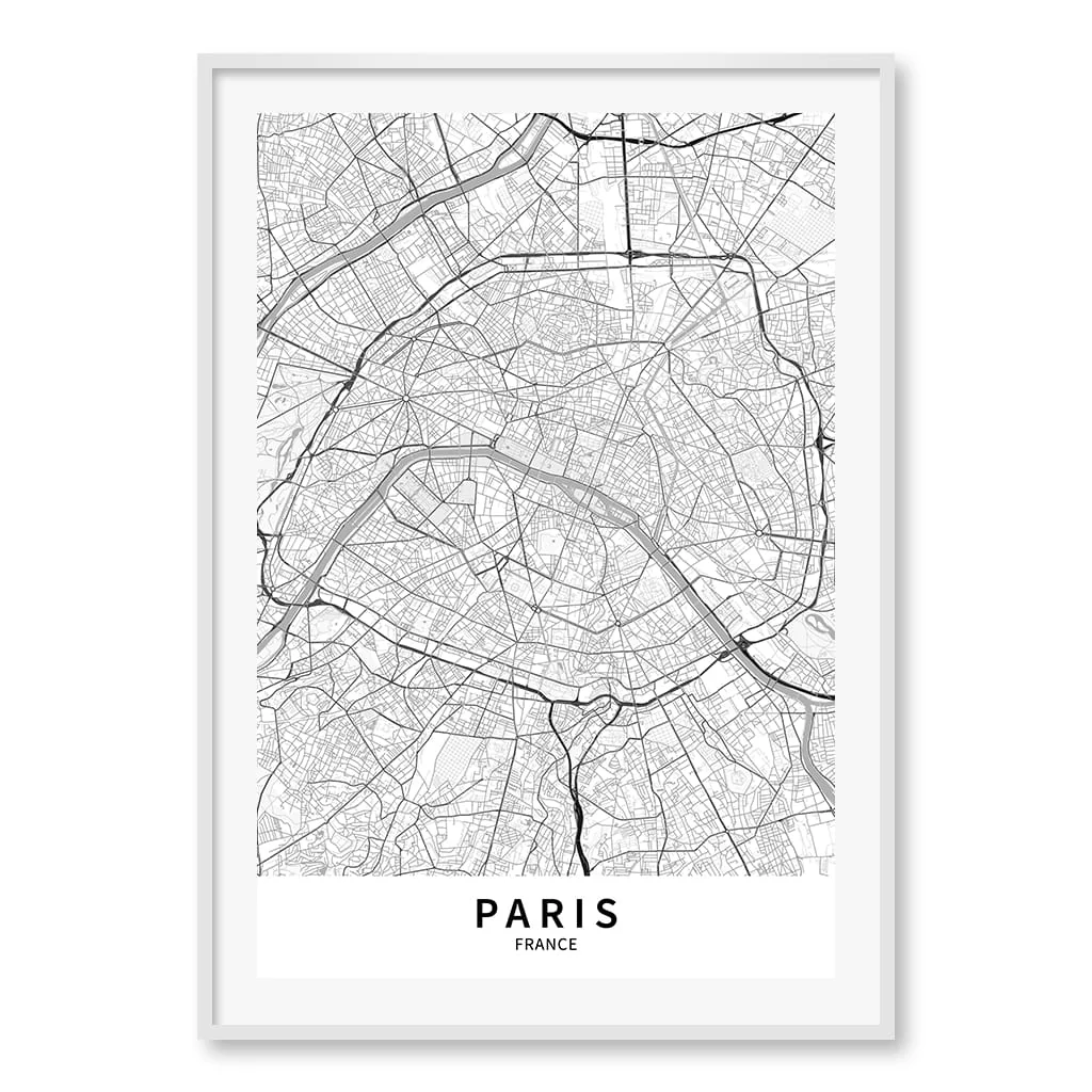 Paris City Map Print - Paris Map Wall Art - Image 33