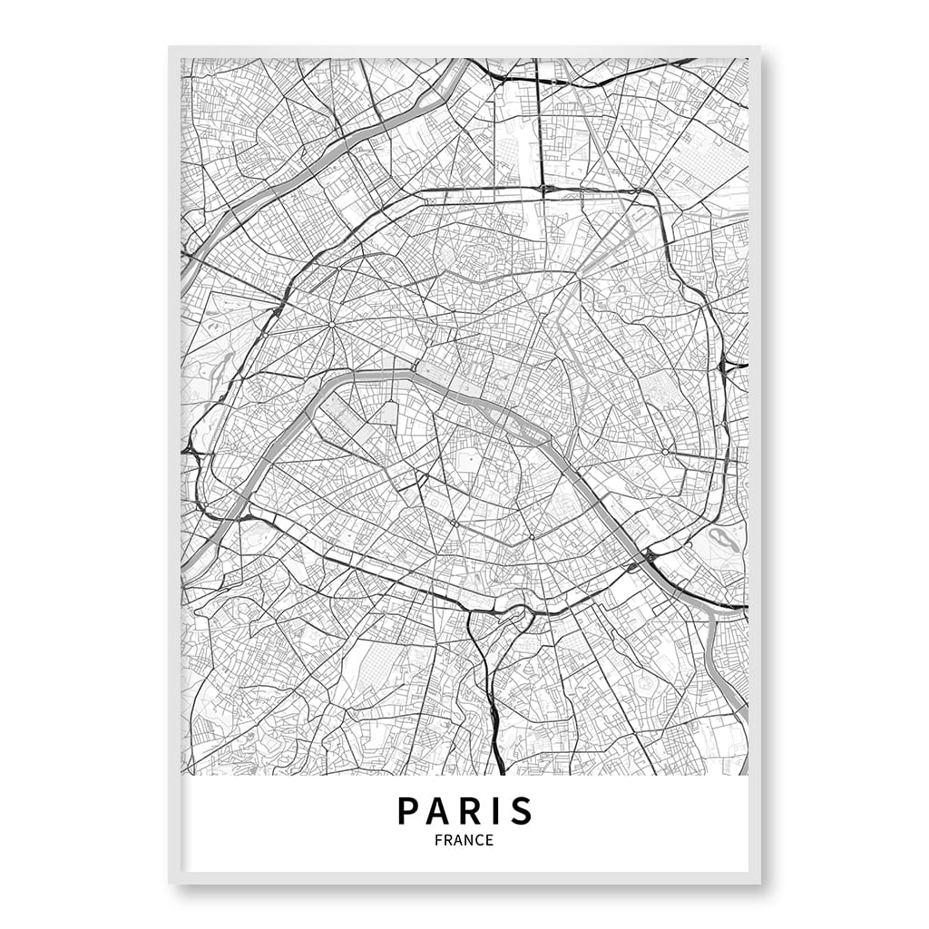 Paris City Map Print - Paris Map Wall Art - Image 34