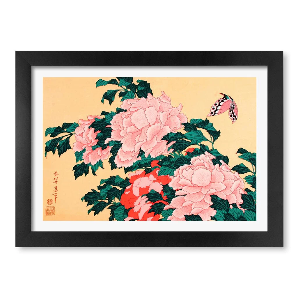 The Peonies and Blossom - Hokusai Art Print - Image 34