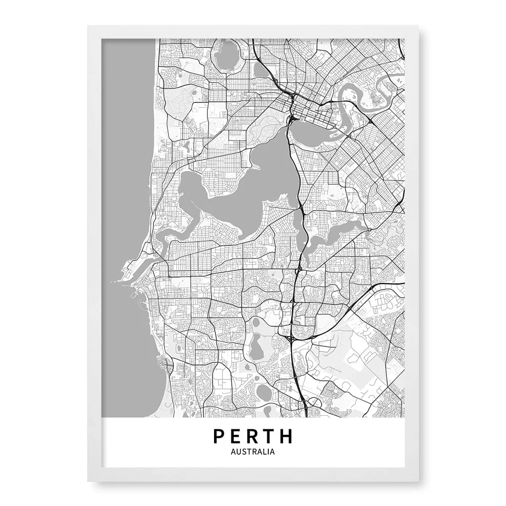 Perth City Map Print - Perth Map Wall Art - Image 17