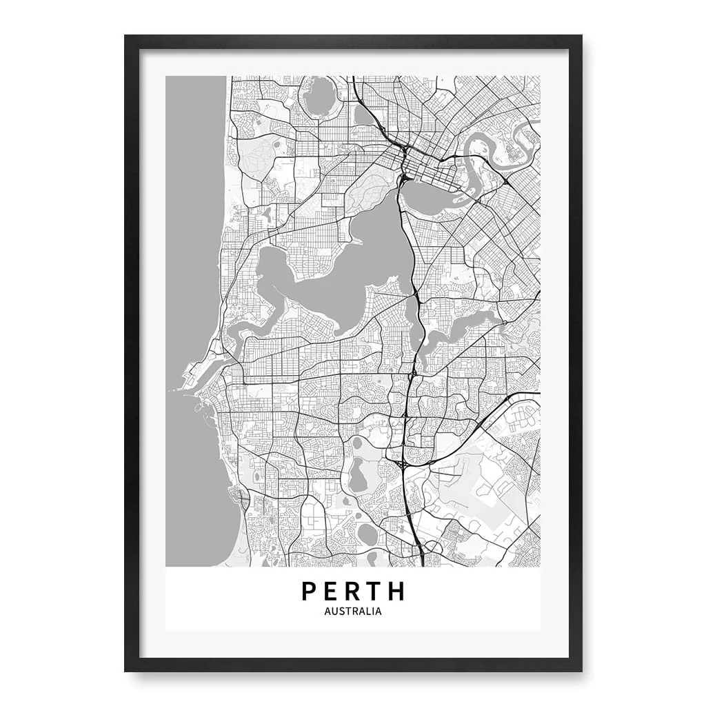 Perth City Map Print - Perth Map Wall Art - Image 25