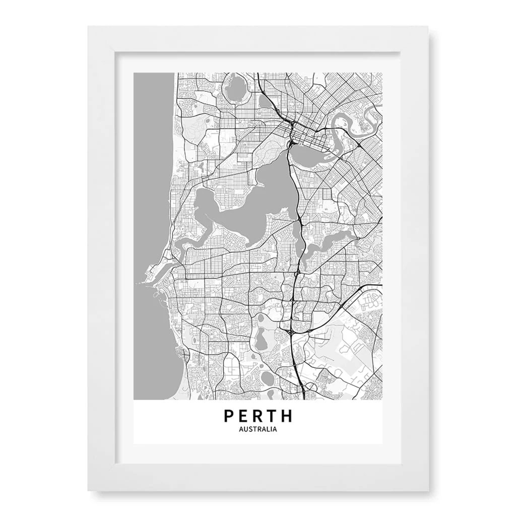 Perth City Map Print - Perth Map Wall Art - Image 5