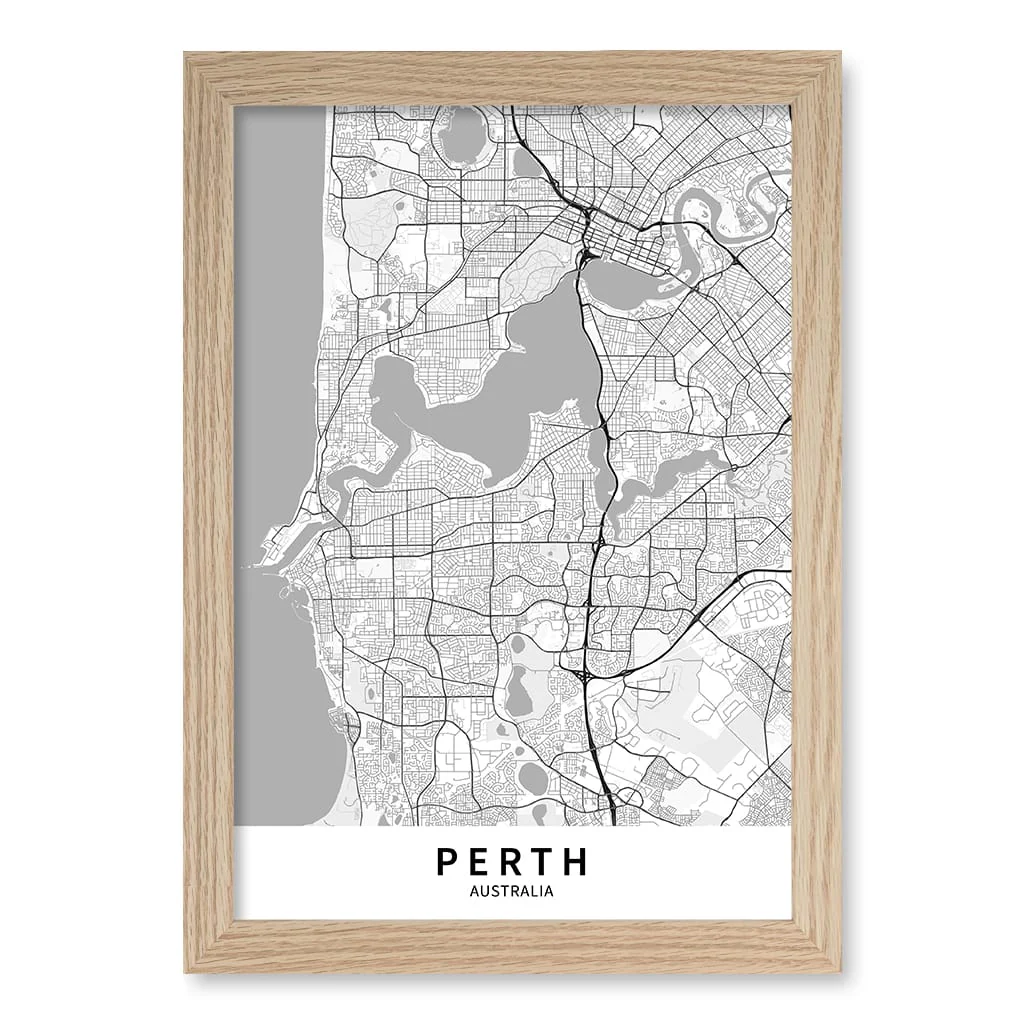 Perth City Map Print - Perth Map Wall Art - Image 8