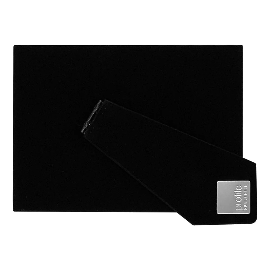 Black Velvet Photo Frame Easel Stand Back - Image 3
