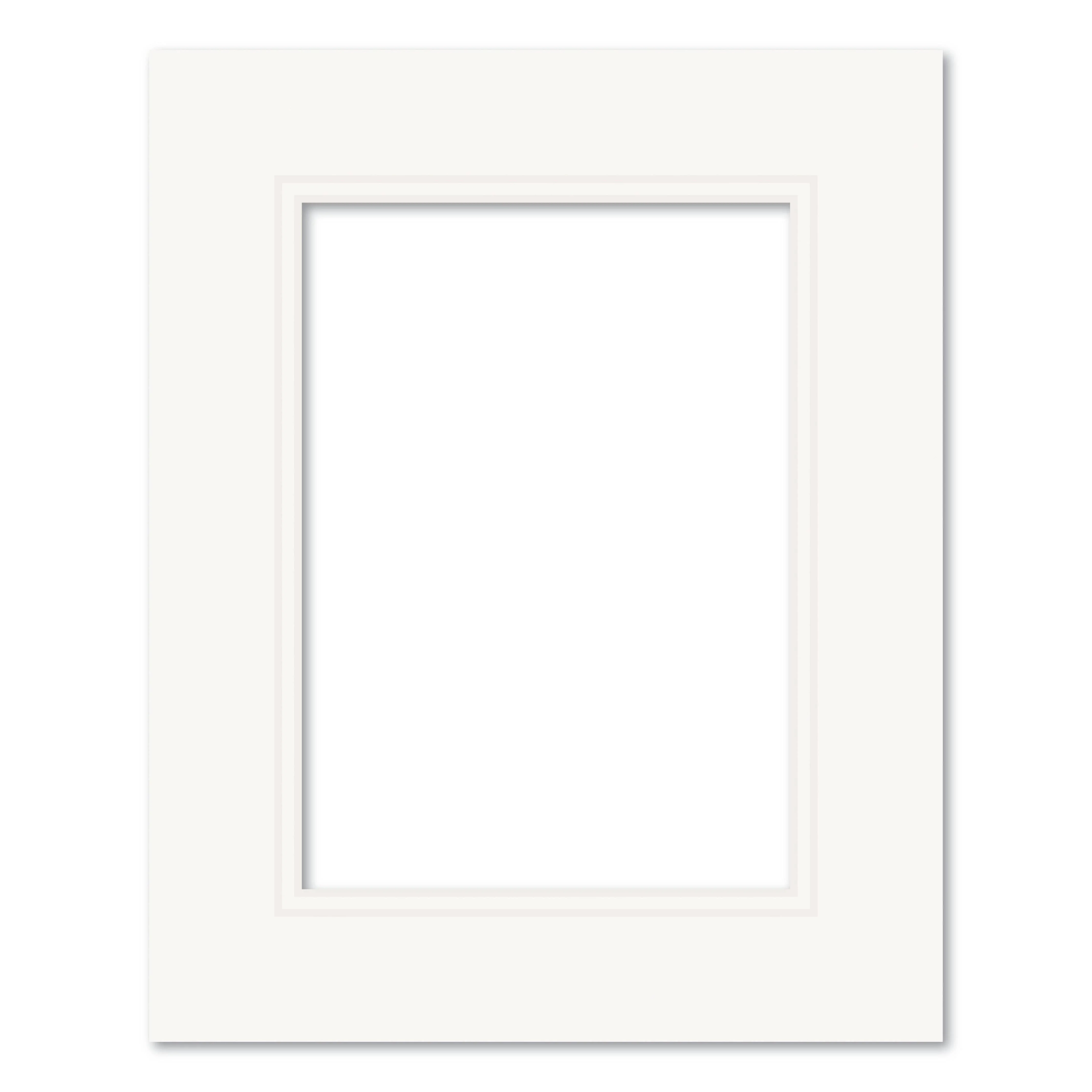 Photo Mat Board Kit - Ice White Double Mat (10 Pack) - Image 9