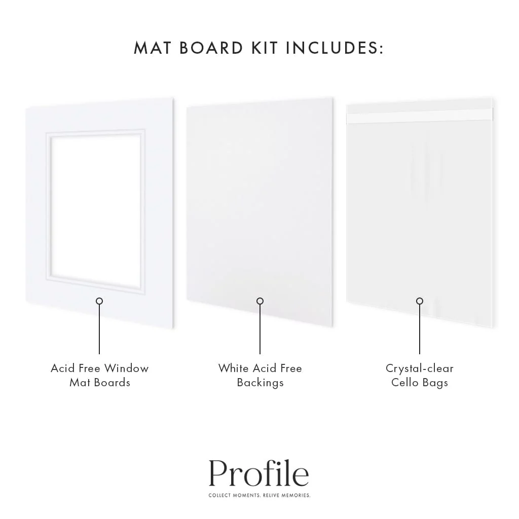 Photo Mat Board Kit - Ultimate White Double Mat (10 Pack) - Image 2