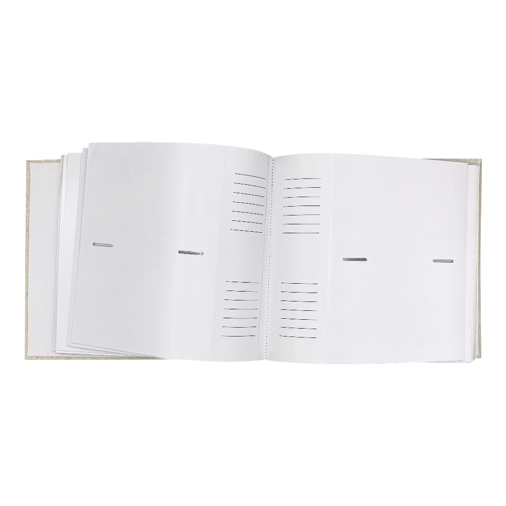 Plush Linen Cream Slip-in Photo Album (200ph) - 2 Pack Bundle - Image 5